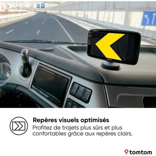 Lastbil GPS - TOM TOM - GO Expert Plus - 7 HD-skärm - Världskartor Premium Pack