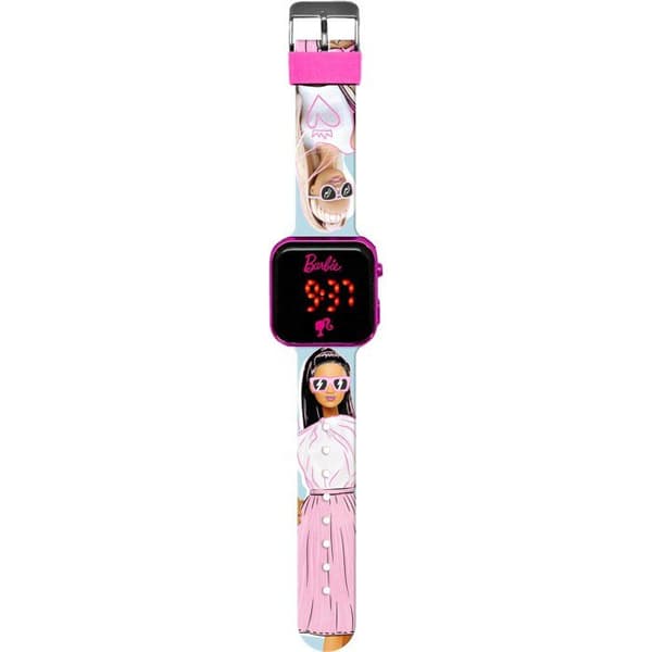 LED-klocka - BARNLICENSERING - Barbie - Ålder 4+