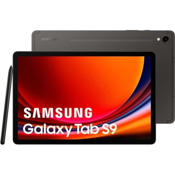 Pekskärmsplatta - SAMSUNG - Galaxy Tab S9 - 11 - 8GB RAM - 128 GB - Antracit - S Pen ingår