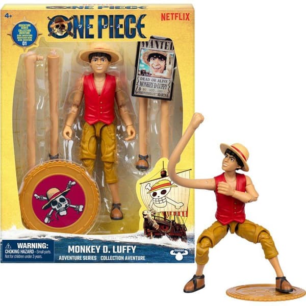Ledad figur - ONE PIECE - Luffy - 15 cm - Från 4 år