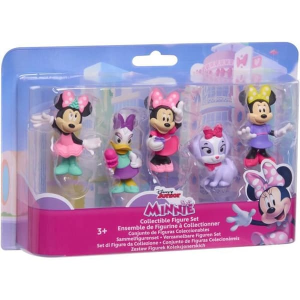 Statyetter - DISNEY MINNIE MOUSE - Förpackning med 5 Minnie Mouse-figurer - icke-artikulerade, 6 cm