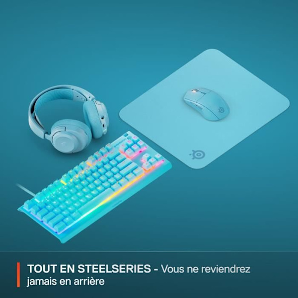 Gamingmusmatta - STEELSERIES - QcK M - Cyan