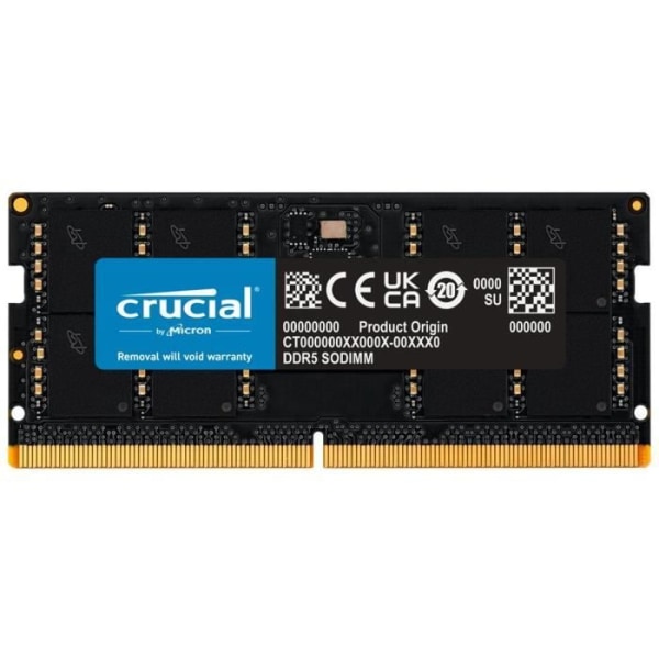 RAM-minne - CRUCIAL - DDR5-4800 SODIMM - 32 GB (CT32G48C40S5)