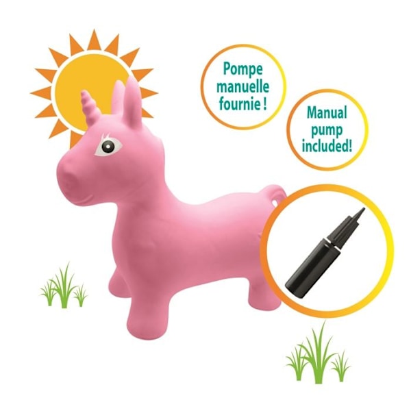 LEXIBOOK Unicorn Uppblåsbar Jumping Plush Toy