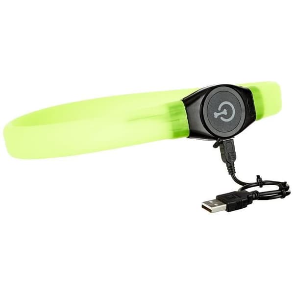 LED-halsband - KERBL - Maxi Safe - 65 cm - 10 mm - Grön