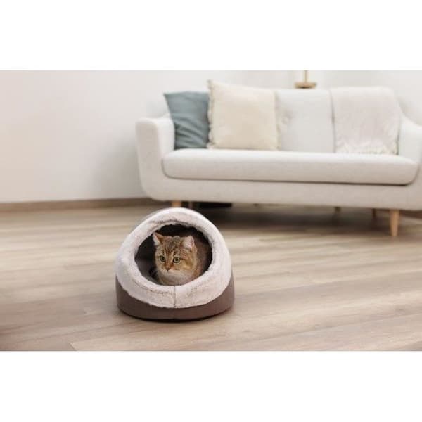Igloo för katter - KERBL - JANA - 37 x 45 x 30 cm - Brun