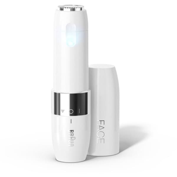 Braun Face Mini FS1000 vit elektrisk ansiktshyvel för kvinnor med Smartlight vit one size