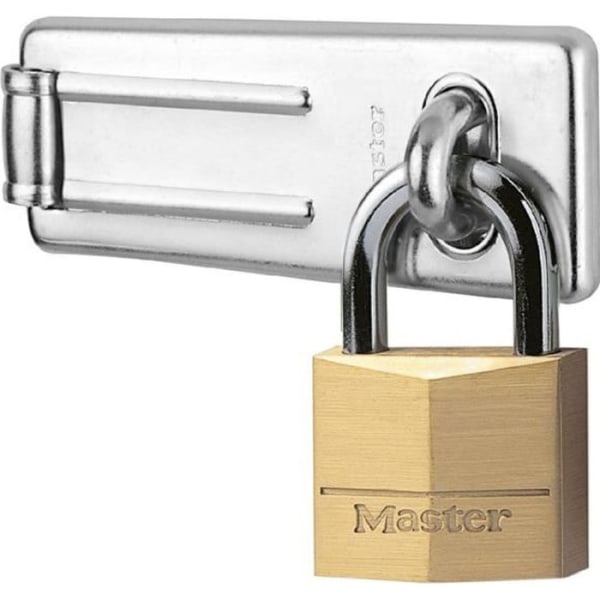 MASTERLOCK Hasp + hänglåspaket