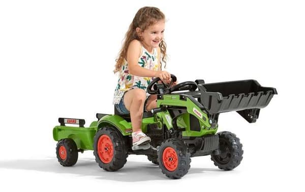 CLAAS Arion 410 grävlastare med släp