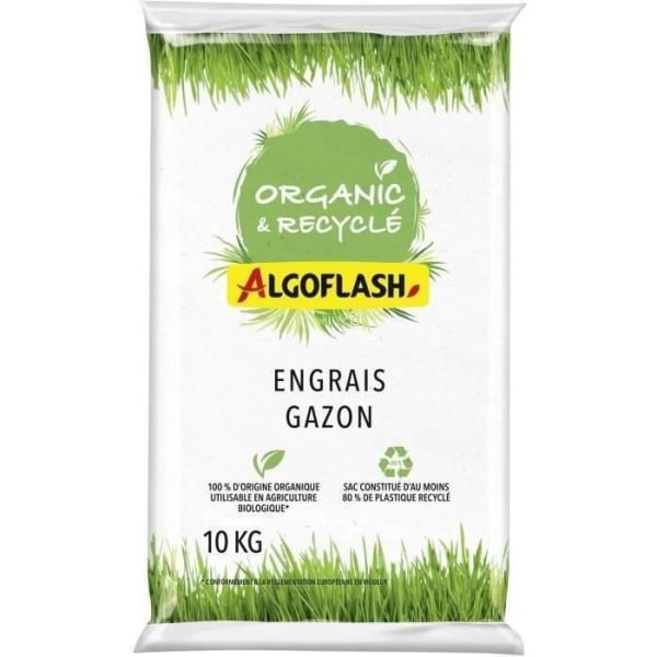 100% grönsaksgödsel - Algoflash Naturasol Naturasol - Organisk och återvunnet - 10 kg