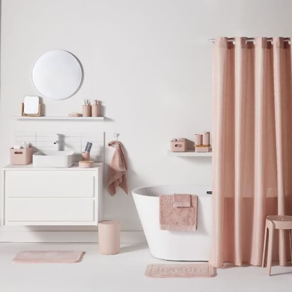 Badrumsmatta i minnesskum - TODAY - UTILITY - 40 x 60 cm - Rosa