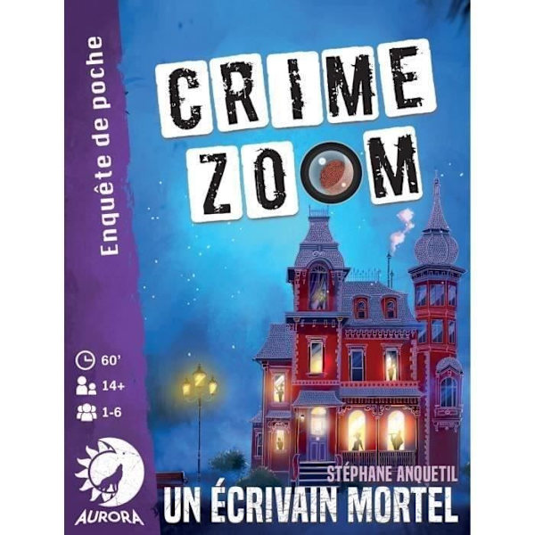 Crime Zoom A Deadly Writer - Asmodee - Undersökningsspel - Åldrar 14 - 30 minuter till 1 timme