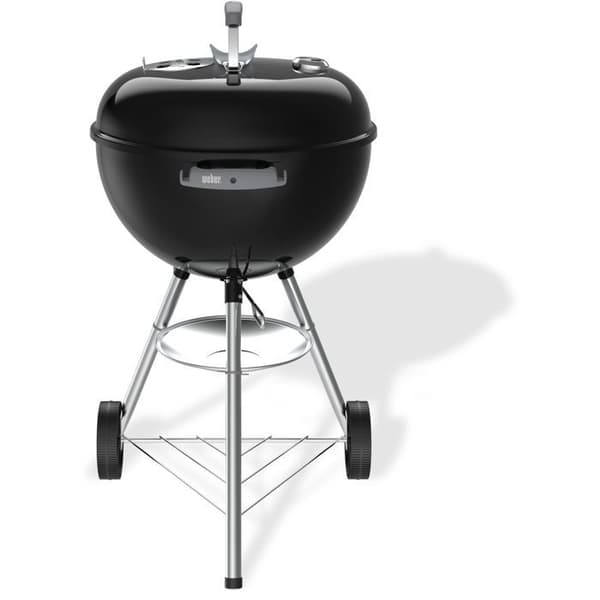 Weber Original Kettle Kolgrill - 47 cm Diameter - Inbyggd Termometer - Emaljerat Stål - Luftventil - 6 Kuvert - Svart