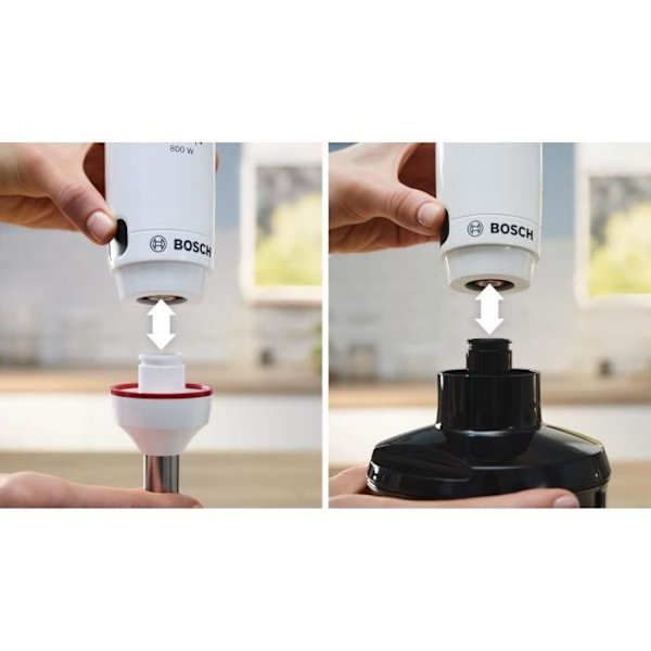 Stavmixer - BOSCH - MSM4W410 ErgoMaster - 800W motor - 4 QuattroBlade blad - Avtryckarhastighetsspak + turbo