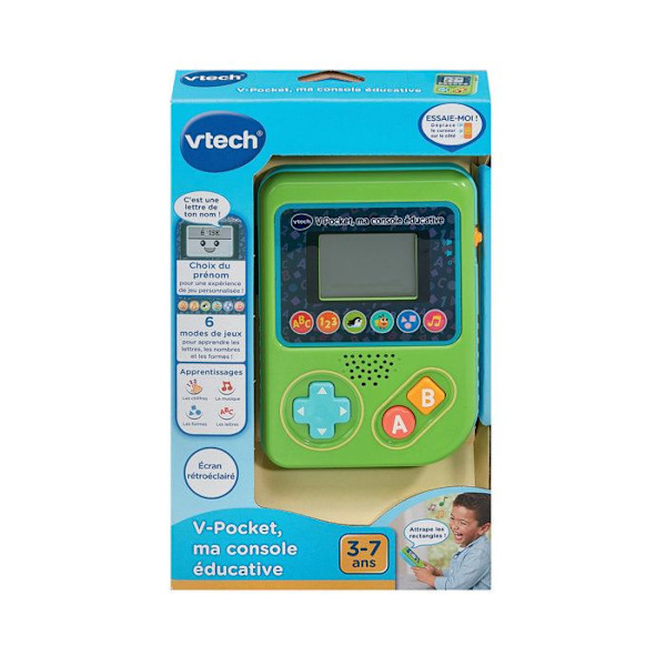 VTECH - V-POCKET, MIN UTBILDNINGSKONSOLL - Grön