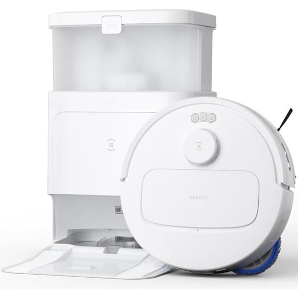 Robotdammsugare med automatisk tömningsstation - ECOVACS N30 Pro OMNI - Power 10000Pa - Varmvattenrengöring