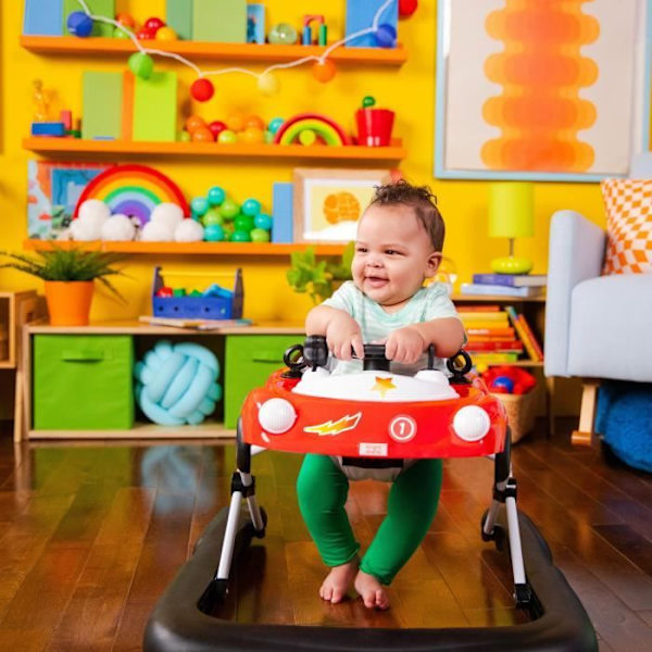 LJUS STARTAR 3 i 1 rollator, liten bil, 3 utvecklande spellägen, röd