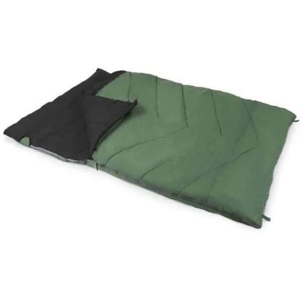 Sovsäck - KAMPA - Grön 12 Dubbel - 2 personer - 2,25 mx 1,5 m - Röd