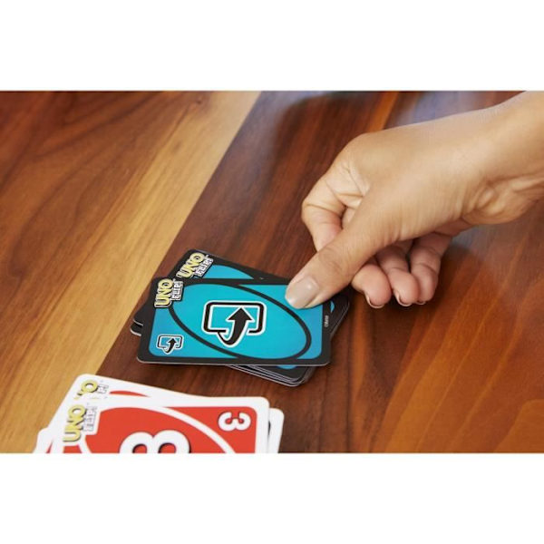 UNO - Flip Side - Family Card Game - Uno med vändbara kort