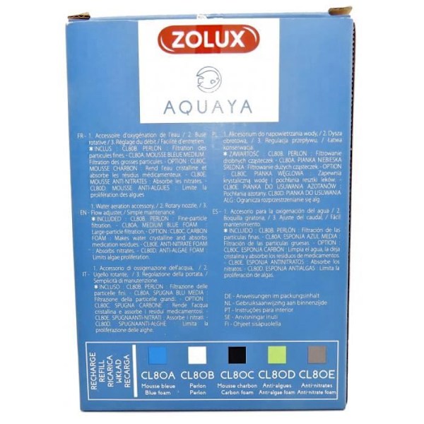 Internfilter - ZOLUX - Classic 80 - 5 W - Akvarium 40 till 80 L - Justerbar flödeshastighet