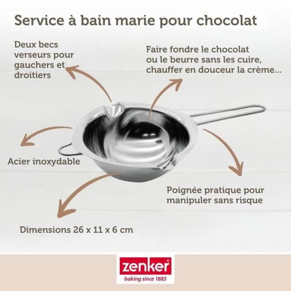 Bain Marie-set och fritös tång för munkar - ZENKER - Smart Pastry