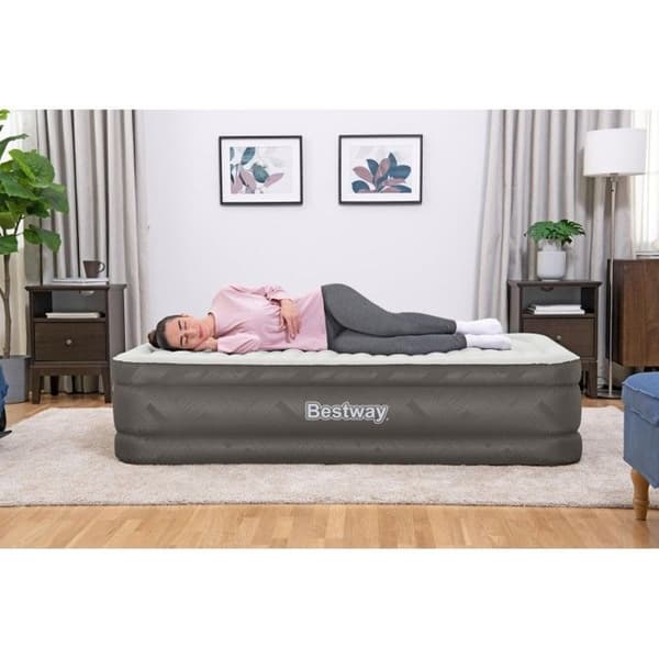 BESTWAY Bestway Enkel Luftmadrass 191 x 97 x 46 cm med Inbyggd Elpump