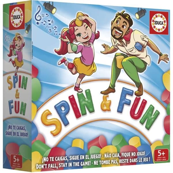 Spin & Fun - Balansspel - EDUCA - Testar smidighet och balans - 2 till 4 spelare - Från 5 år