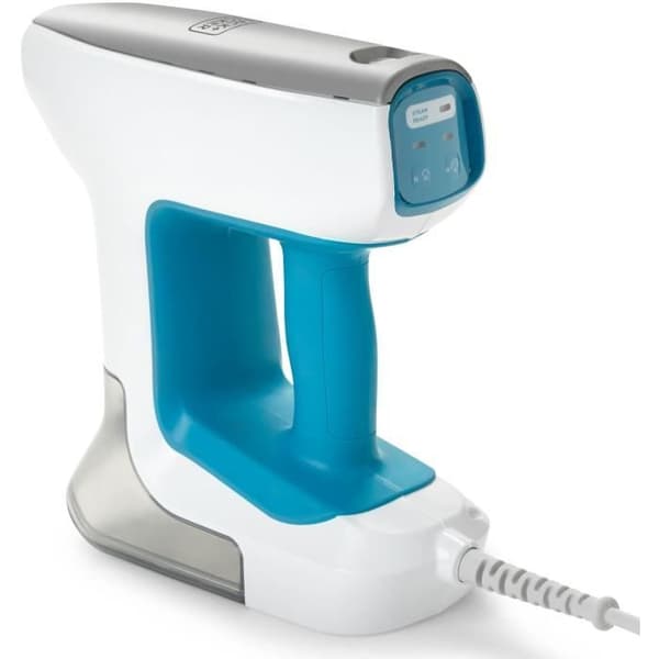 Multifunktionsångmopp - BLACK & DECKER - BHSM15FX08-QS - 1500 W - 8 tillbehör - Vit / Grå / Blå