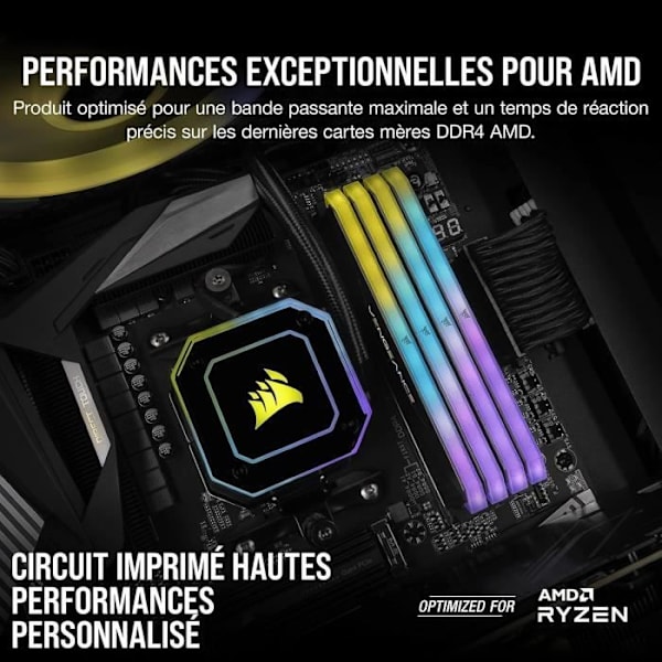 Corsair CMN32GX4M2Z3600C16 - Revenge - GB RT Memory - 3600MHz - 32GB (2x16GB) - DDM DDR4 för AMD Ryzen