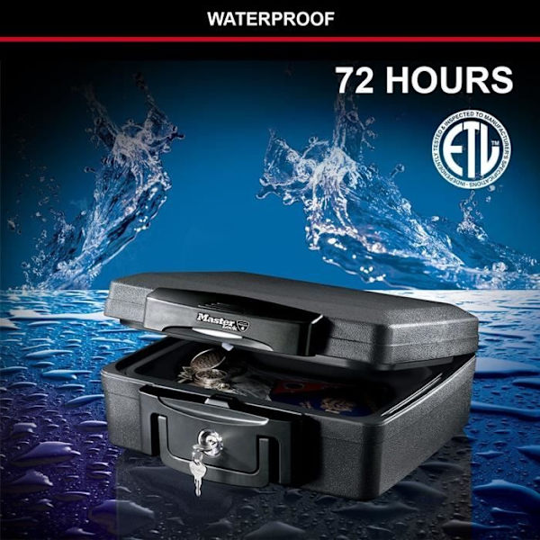 MASTER LOCK Säkerhetsfodral / Safe - Brandsäker och vattentät - Format S - 4,9L