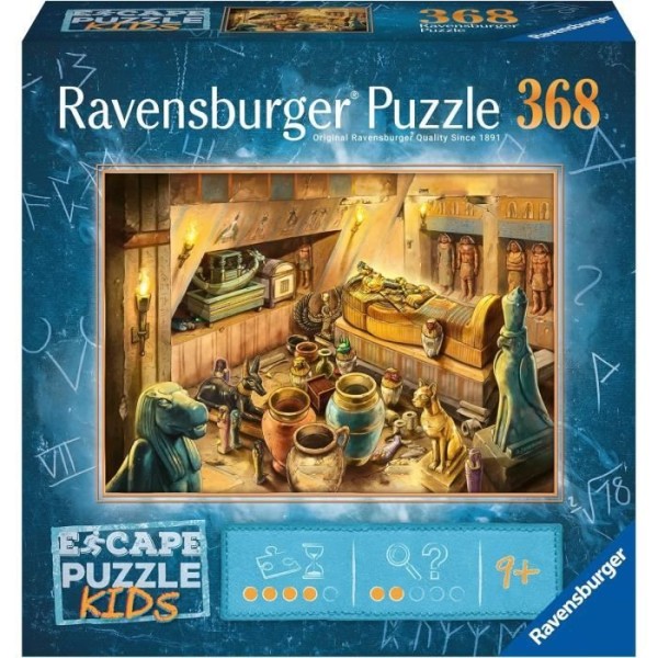 368 bitars barnpussel - I det gamla Egypten - Det första pusslet inspirerat av Escape Game-barn - Ravensburger