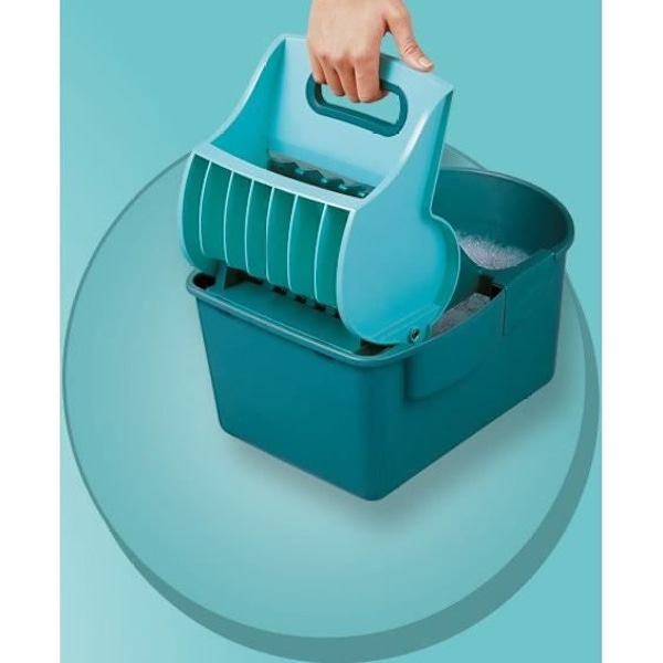 LEIFHEIT Set Profi Compact Flat kvast - 42 cm - 140 cm stålhandtag