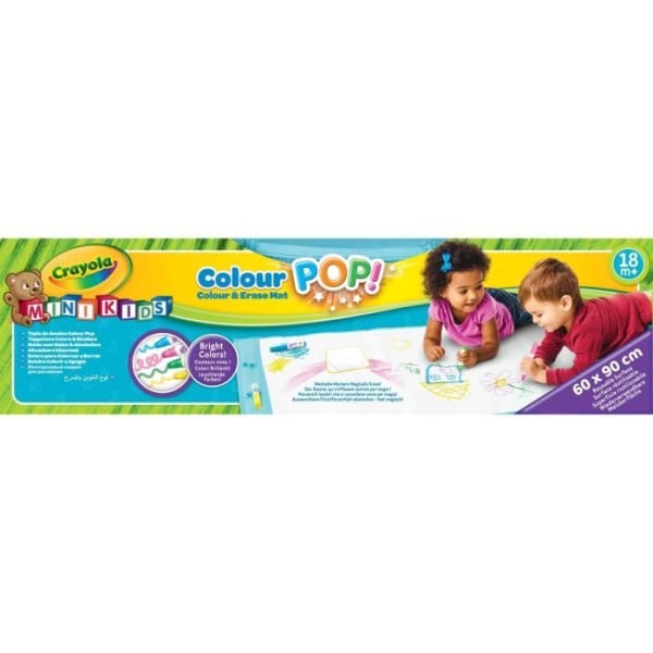 Crayola - Mini Kids - Popmatta i färgpop! - 18 månader - Färg för barn och småbarn