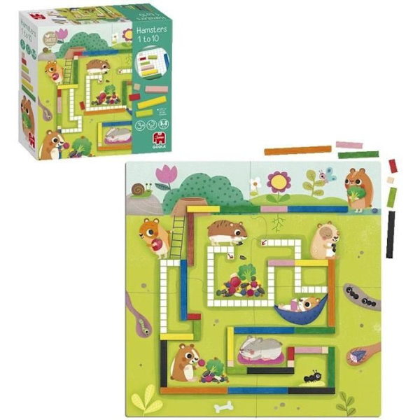 Pedagogiskt spel - GOULA - 1-10 Maths - Hjälp hamstrarna att bygga upp sina förråd för vintern