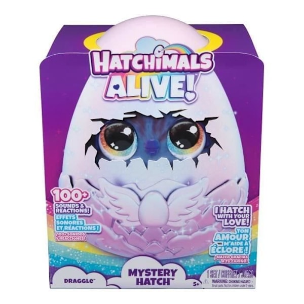SPIN MASTER DRAGLE HATCHIMALS ALIVE HEMLIG LUCKA