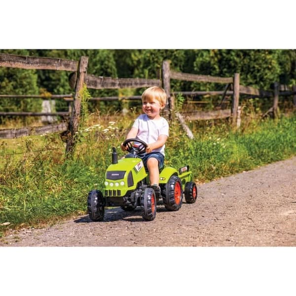 FALK Claas pedaltraktor med släp