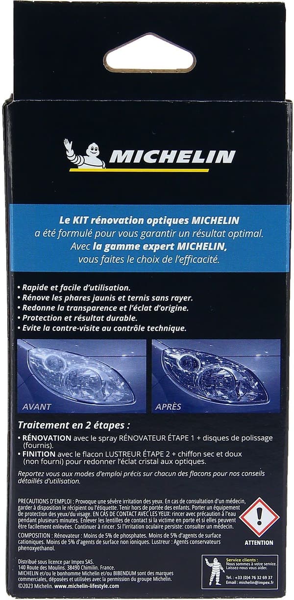 MICHELIN Expert Kit för optisk strålkastarrenovering