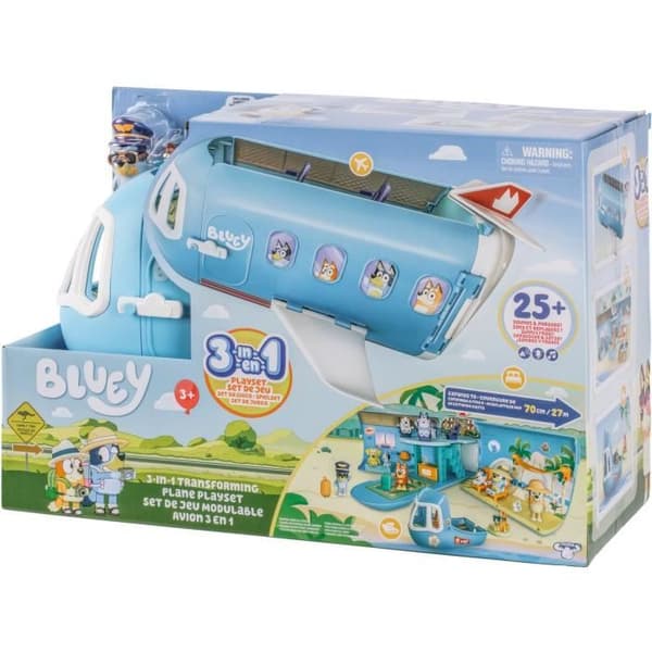 Bluey's Plane - BLUEY - Transformerbart lekset med figurer och tillbehör