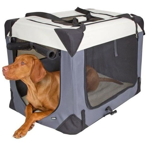 Transportlåda - KERBL - Journey - 81 x 58 x 58 cm - Grå / Beige