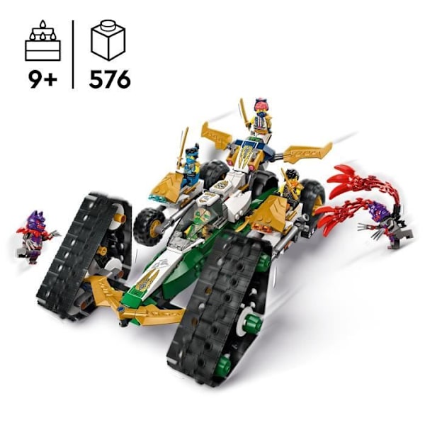 LEGO NINJAGO 71820 The Ninja Team Combo Vehicle - Segelflygplan, racerbil eller motorcyklar