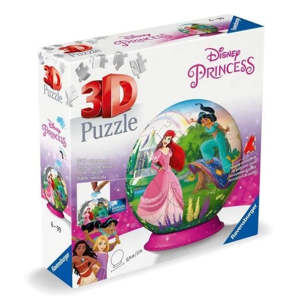 3D-pusselboll Disney-prinsessor - 6 år - Ravensburger - 11579