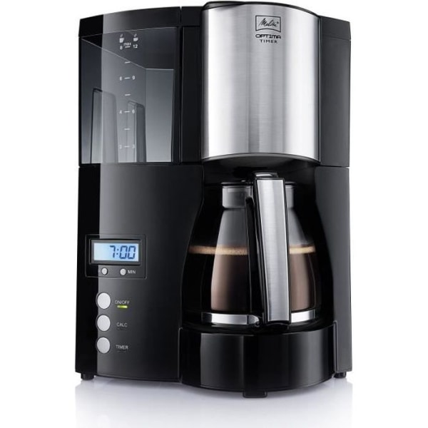 MELITTA 100801 Optima Timer Programmerbar filter Kaffebryggare - Svart