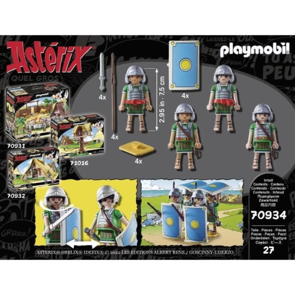 PLAYMOBIL - 70934 - Asterix: De romerska legionärerna