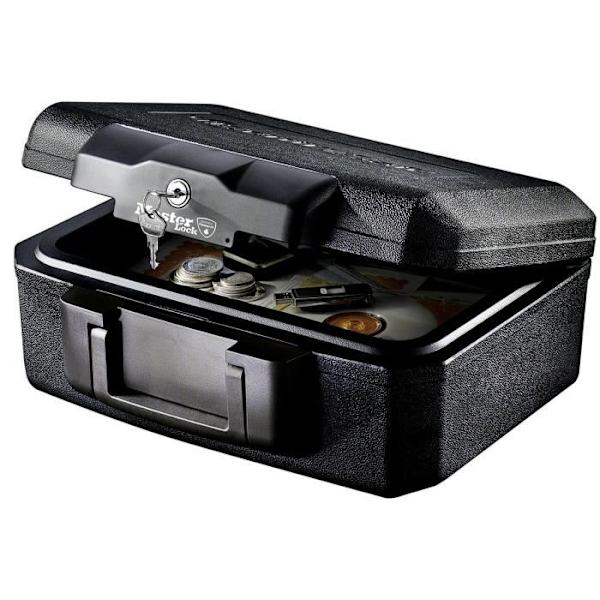 MASTER LOCK Transportabel brandfast säkerhetsbox - 5L - för dokument, USB, etc.