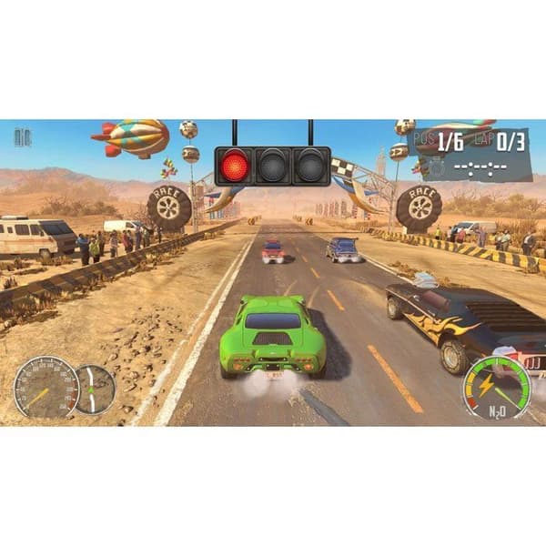 Turbo Booster Racing - Kit (ratt + spel) - PS5-spel