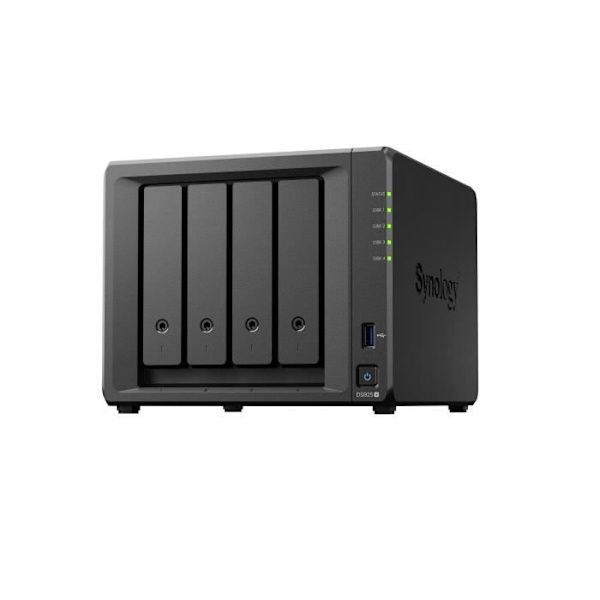 Fillagring / Säkerhetskopiering - SYNOLOGY - DS925+ - Avancerad NAS - 4 fack - 2.5Gbit/s nätverk
