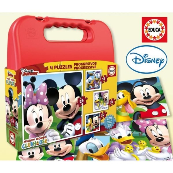 EDUCA - MICKEY Progressive Puzzles Case