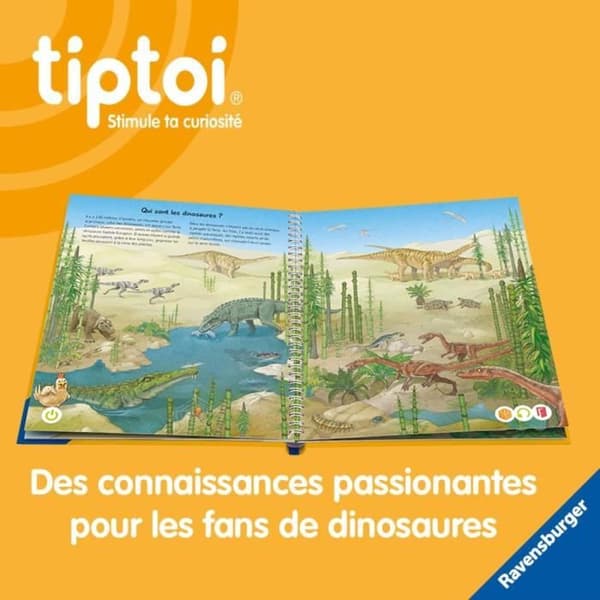 tiptoi, Interaktiv bok, Jag upptäcker dinosaurier, 4 år gammal, 13099013, Ravensburger