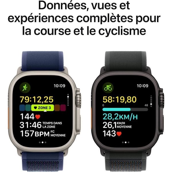 Apple Watch Ultra 2 GPS + Cellular - 49 mm - Svart Titanium fodral - Svart Titanium Milanese Loop rem - L
