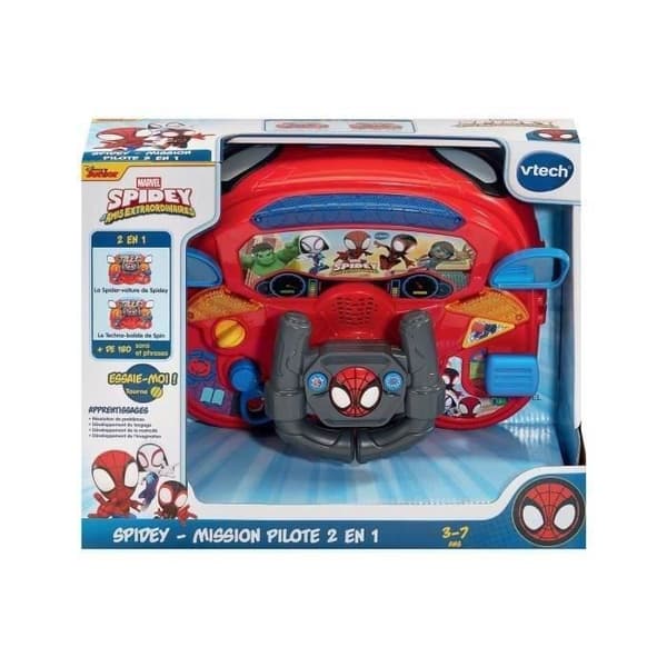 VTECH - SPIDEY - 2-I-1 PILOTUPPDRAG - Flerfärgad